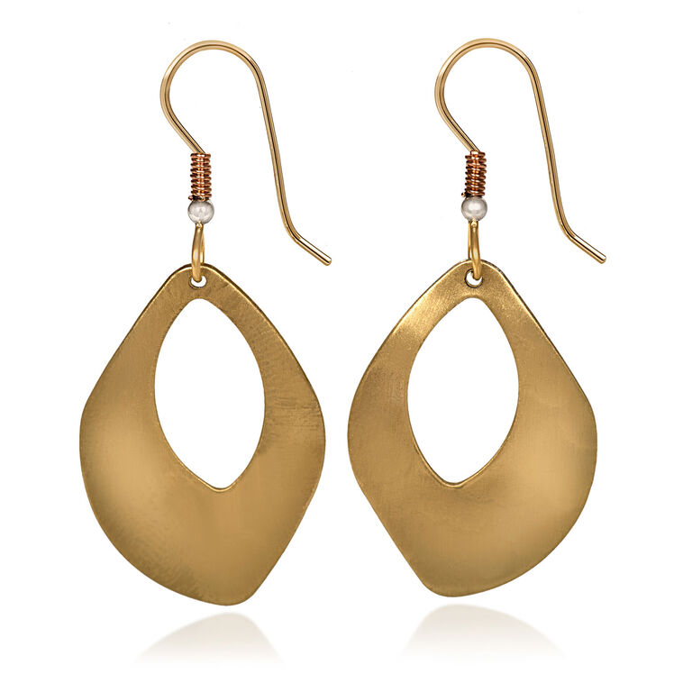 Silver Forest Hammered Organic Shape Earrings NE-1680 - Mellow Monkey
