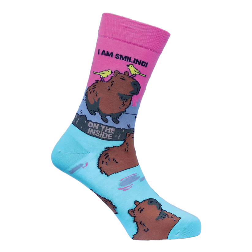 Happy Cappy - Natural Bamboo Knit Socks - Mellow Monkey