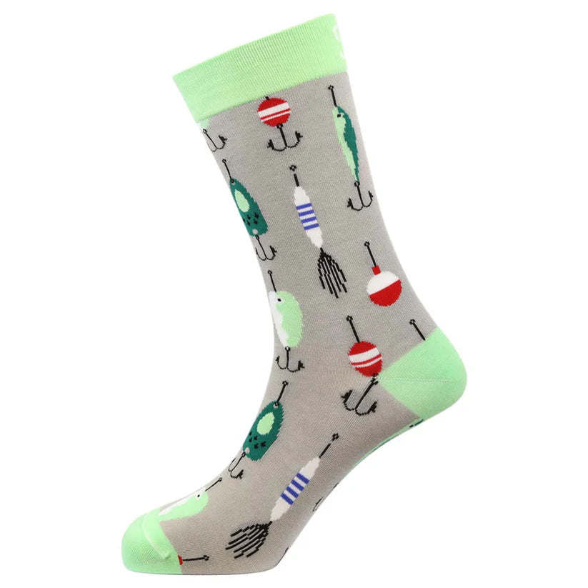 Hooked - Natural Bamboo Knit Socks - Mellow Monkey