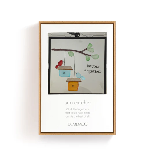 Better Together - Sharon Nowlan Suncatcher - 3 x 3 in - Mellow Monkey
