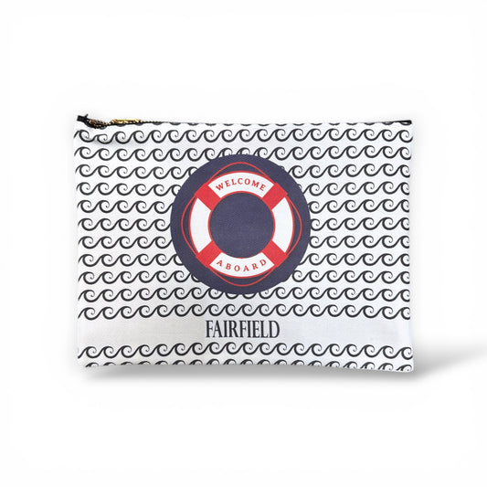 Welcome Aboard - Fairfield - Zippered Bag - Mellow Monkey