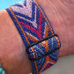 Blue Aztec Adjustable Fabric Apple Watch Band: 42/44mm - Mellow Monkey