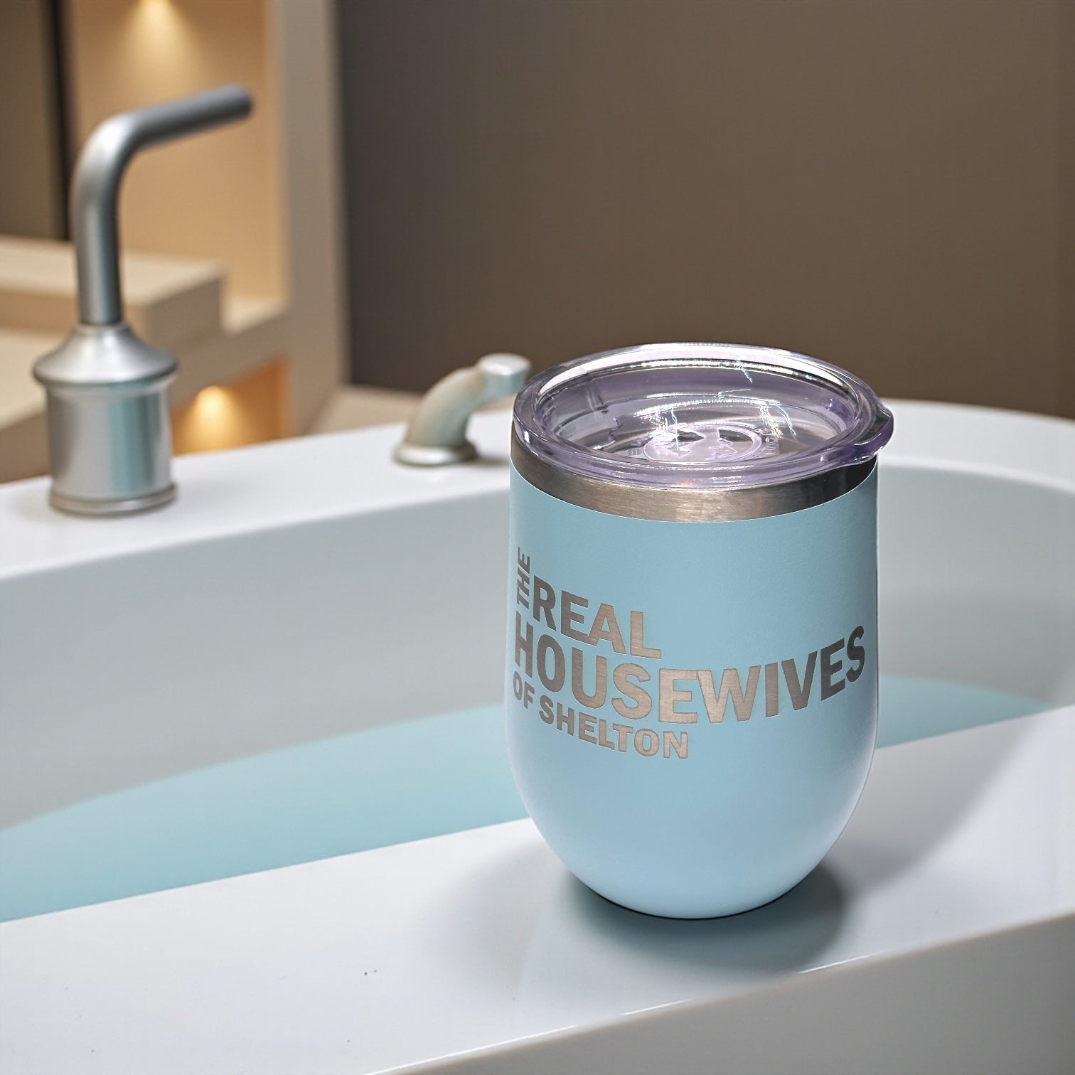 Real Housewives of Shelton - Polar Camel Wine Tumbler - Mellow Monkey
