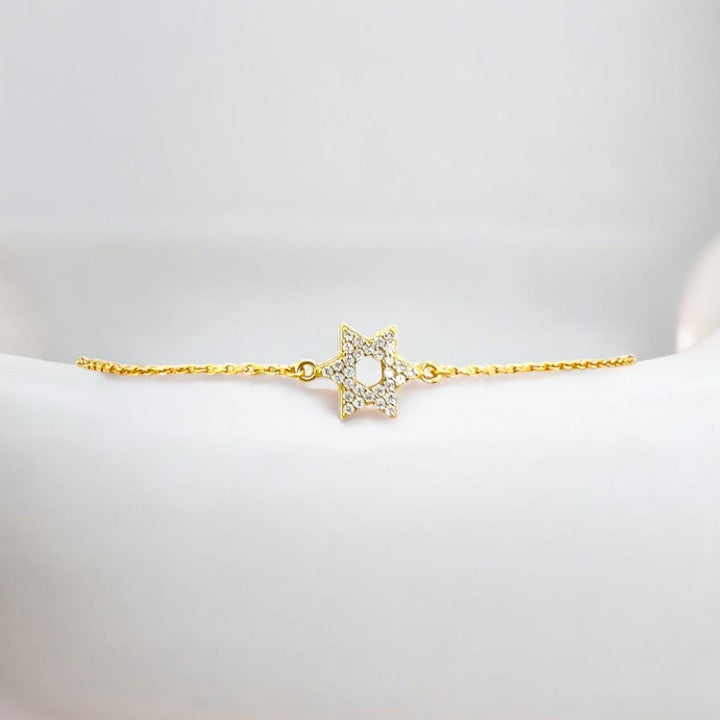 Star of David Pave Bracelet - Mellow Monkey