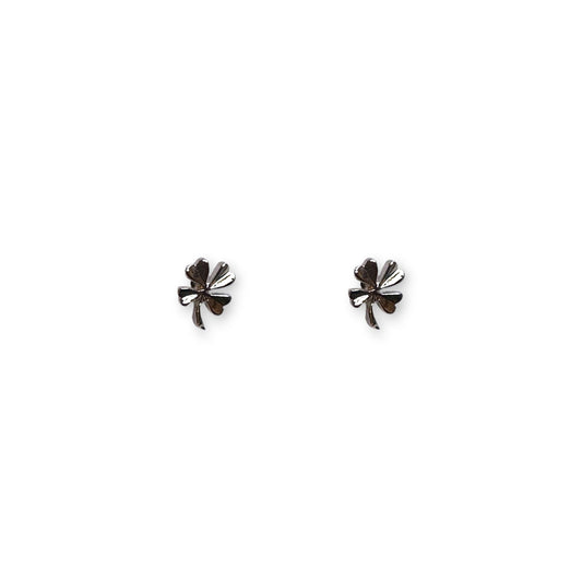 Spirit by Silver Forest Mini Silver Four Leaf Clover Earrings SA-0315 - Mellow Monkey