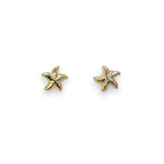 Spirit by Silver Forest 10K Gold Overlay Starfish Earrings with Sterling Silver Post SA-0003X - Mellow Monkey