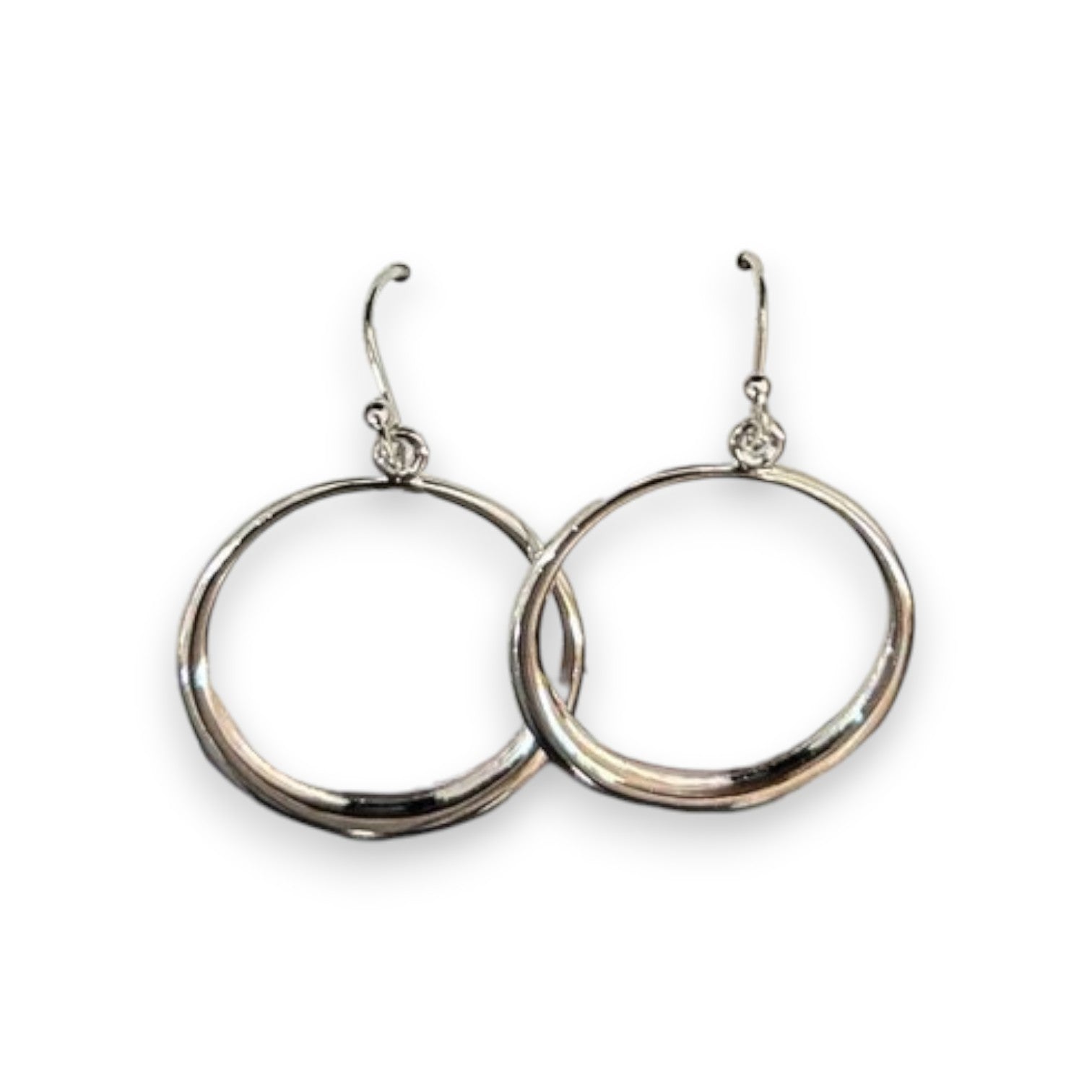 Spirit by Silver Forest Large Open Silver Circle Earrings SA-0360 - Mellow Monkey