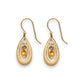 Spirit by Silver Forest Open Tear with Oval Drop Earrings SA-0408X - Mellow Monkey