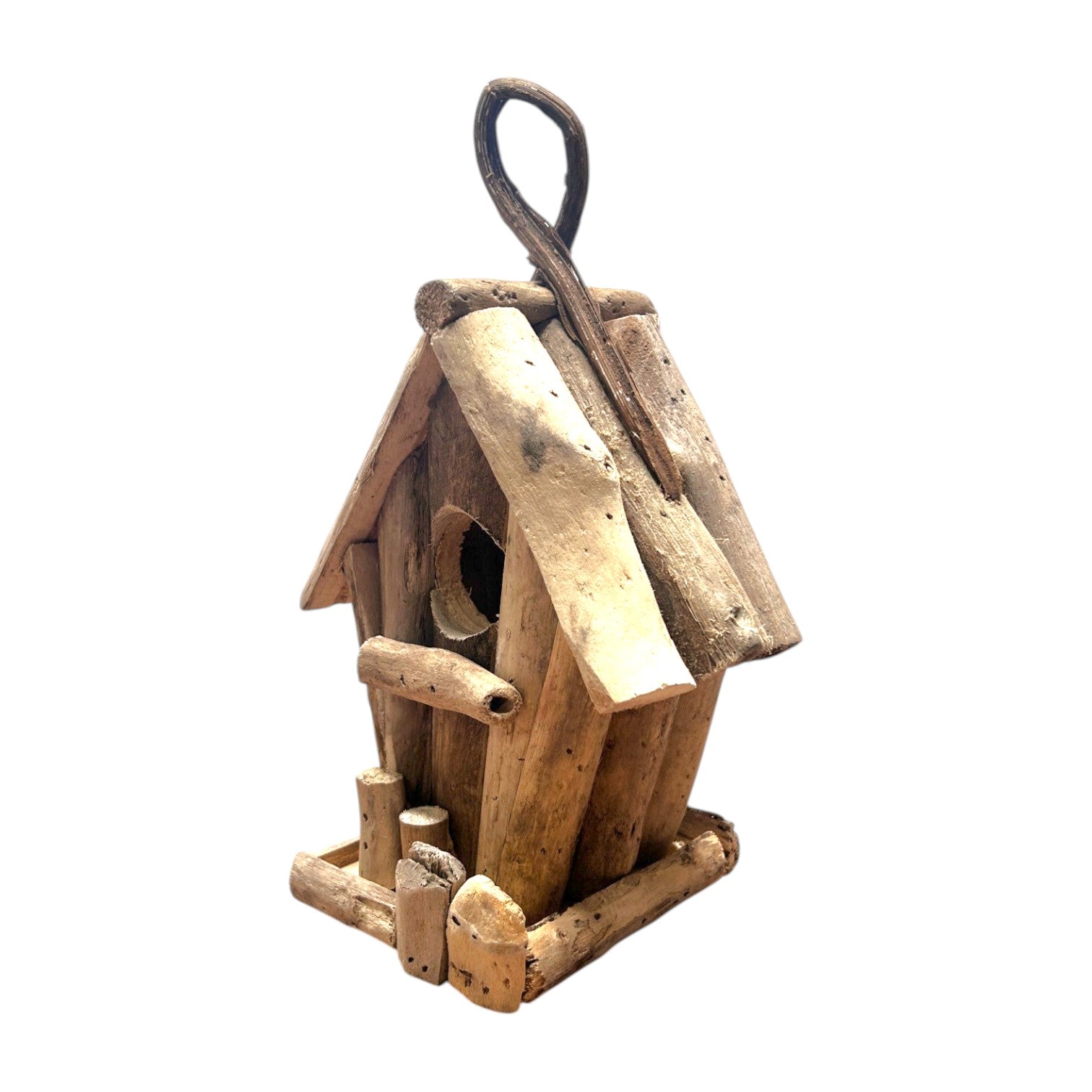 Driftwood Birdhouse - 10-in - Mellow Monkey
