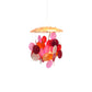 Capiz Mini Yellow, Orange, Red Mobile - 8-in - Mellow Monkey
