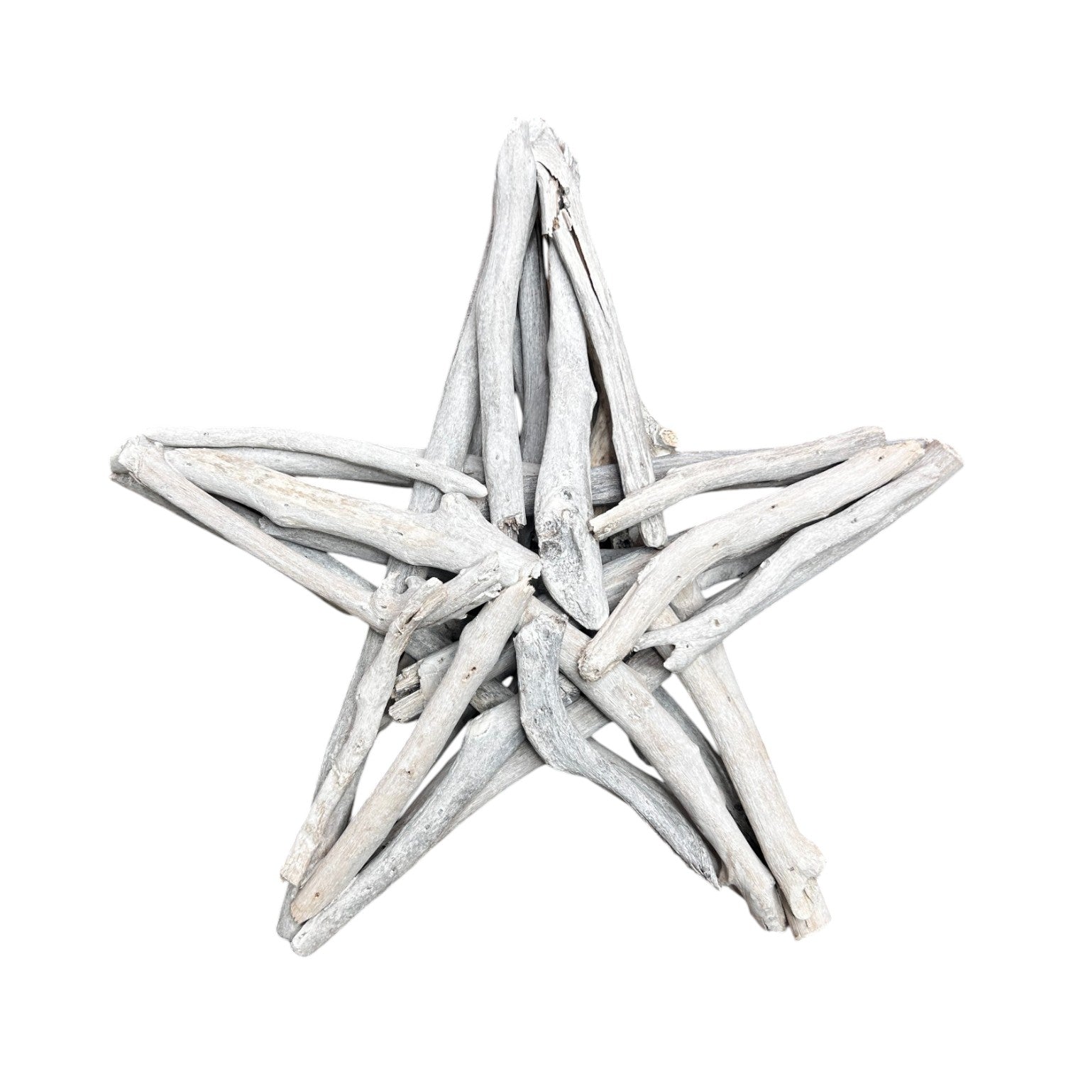 White Washed Driftwood Star - 12-in - Mellow Monkey