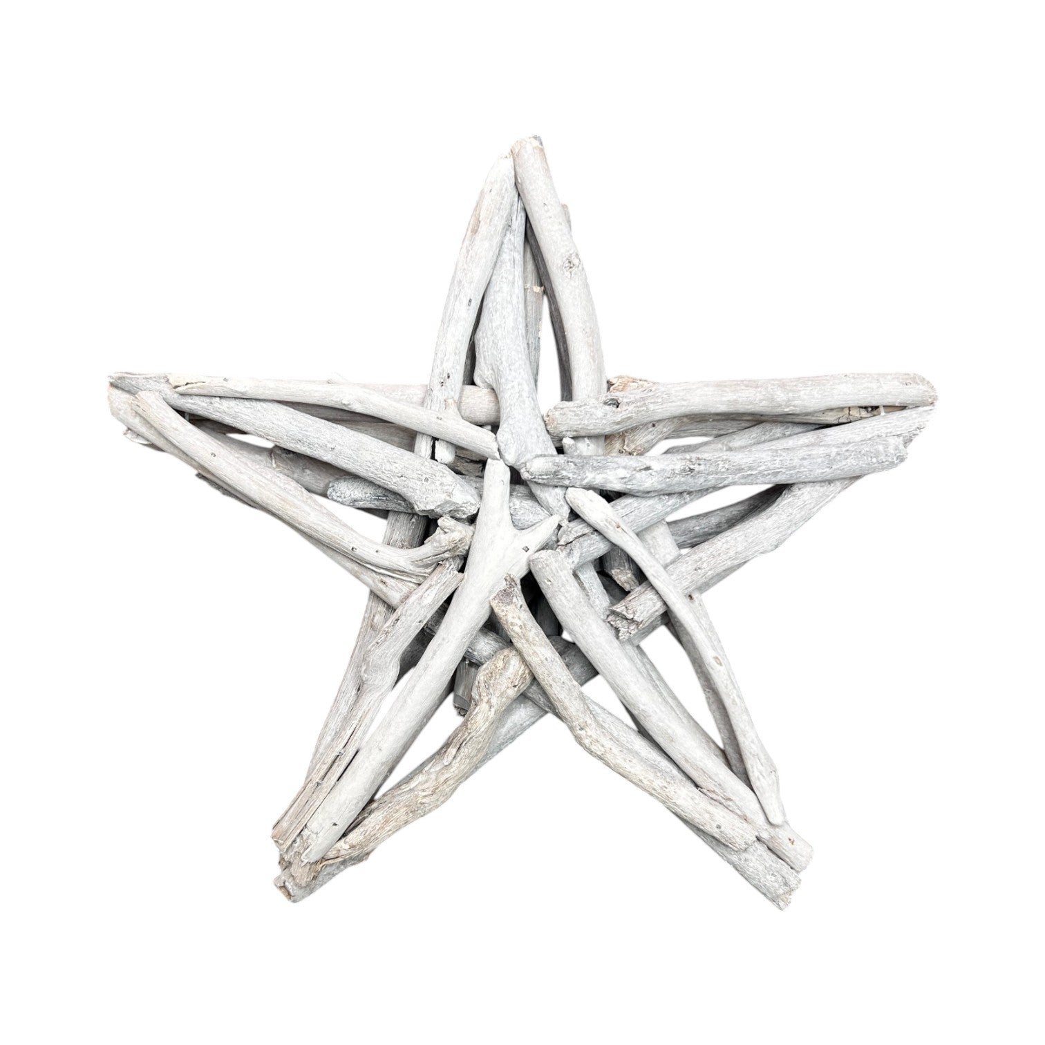White Washed Driftwood Star - 12-in - Mellow Monkey