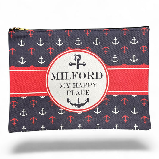 Milford My Happy Place - Zippered Bag