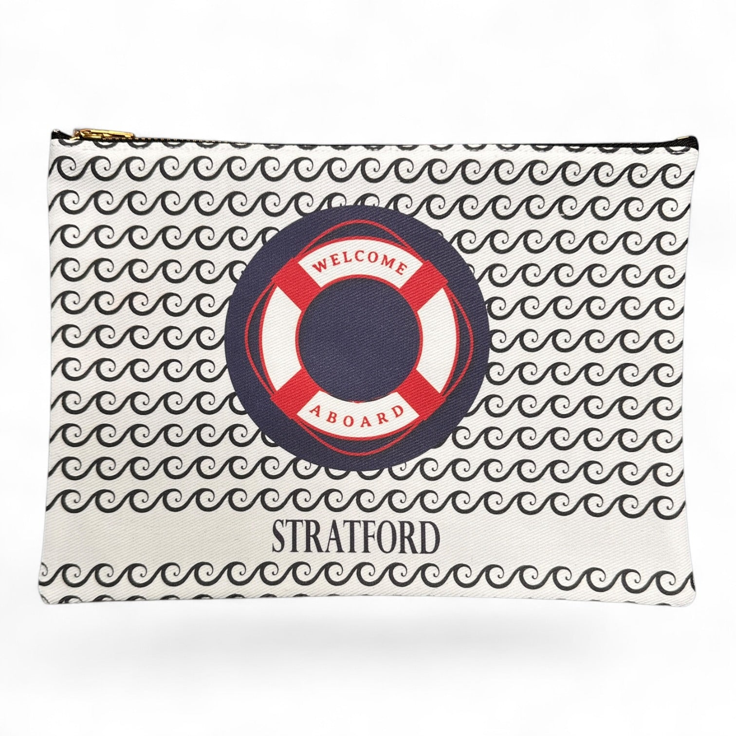 Welcome Aboard - Stratford - Zippered Bag - Mellow Monkey