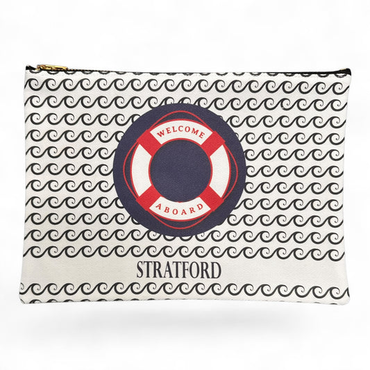 Welcome Aboard - Stratford - Zippered Bag