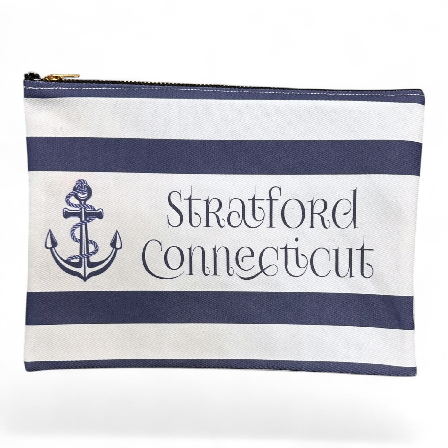 Anchor - Stratford, Connecticut - Zippered Bag - Mellow Monkey