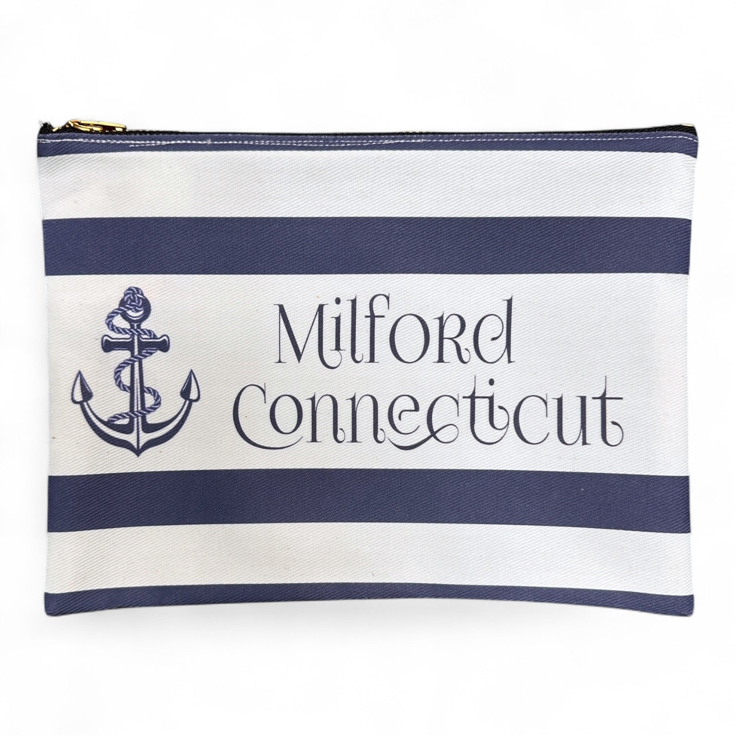Anchor - Milford, Connecticut - Zippered Bag - Mellow Monkey