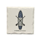 Paddle Board - Ceramic Connecticut Coaster - 4-1/4-in - Mellow Monkey