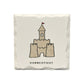 Sand Castle - Ceramic Connecticut Coaster - 4-1/4-in - Mellow Monkey