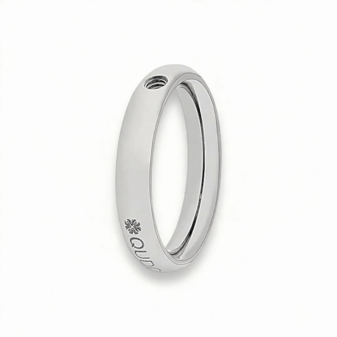rotating image of a silver band (ring)