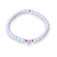 Opal Heart and Freshwater Pearls Stretch Bracelet - Mellow Monkey