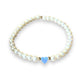 Opal Heart and Freshwater Pearls Stretch Bracelet - Mellow Monkey