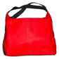 Agatha - Red and Green - Recycled Leather Slouch Handbag - Mellow Monkey