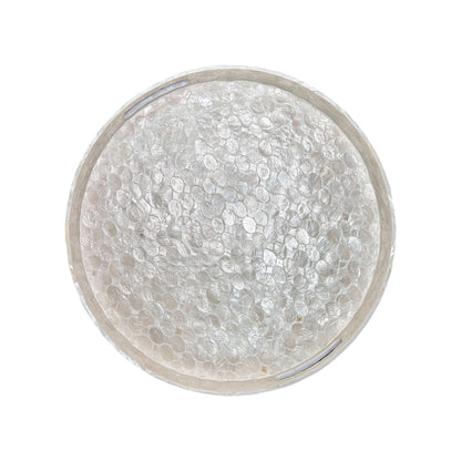 Round Capiz Shell Tray - Mellow Monkey