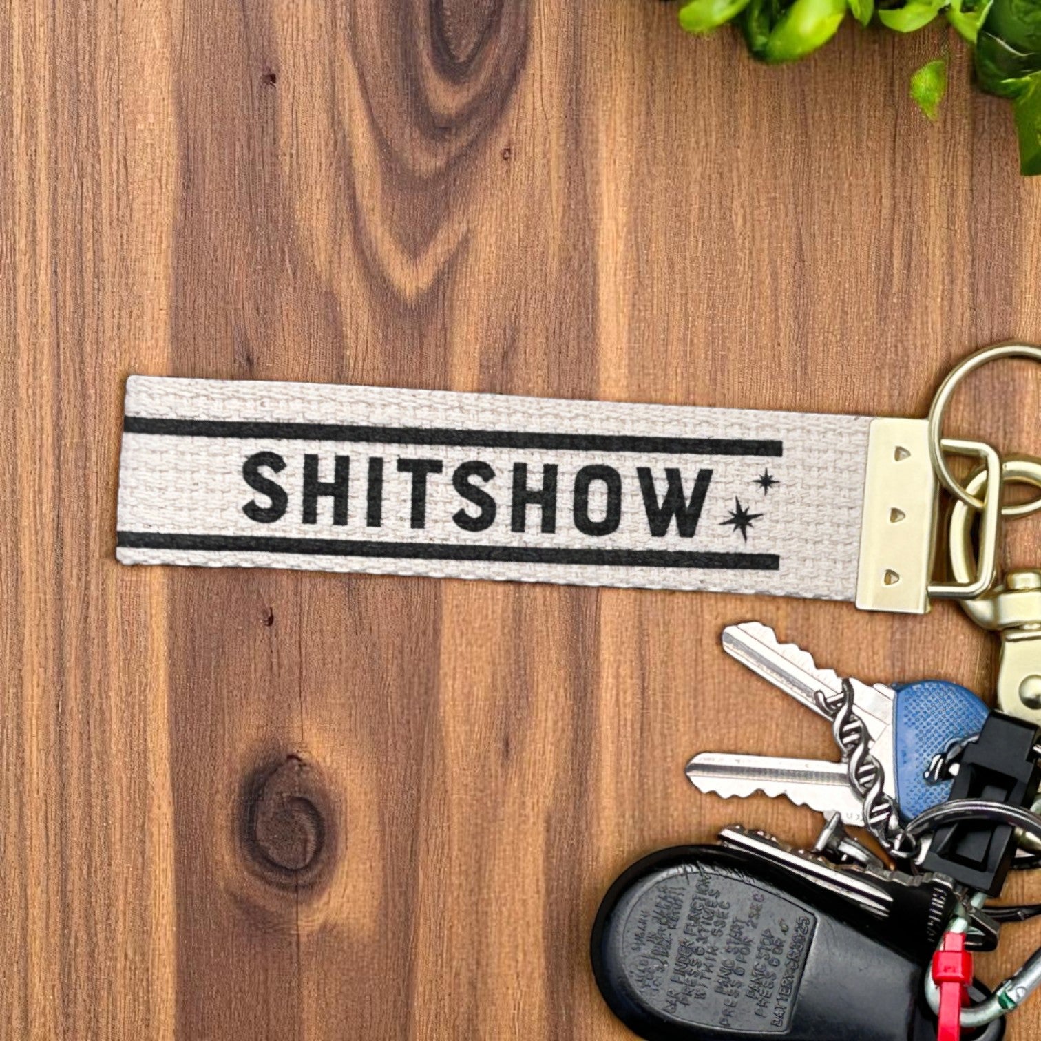 Keys to the Shitshow - Cotton Woven Loop Keychain - Mellow Monkey