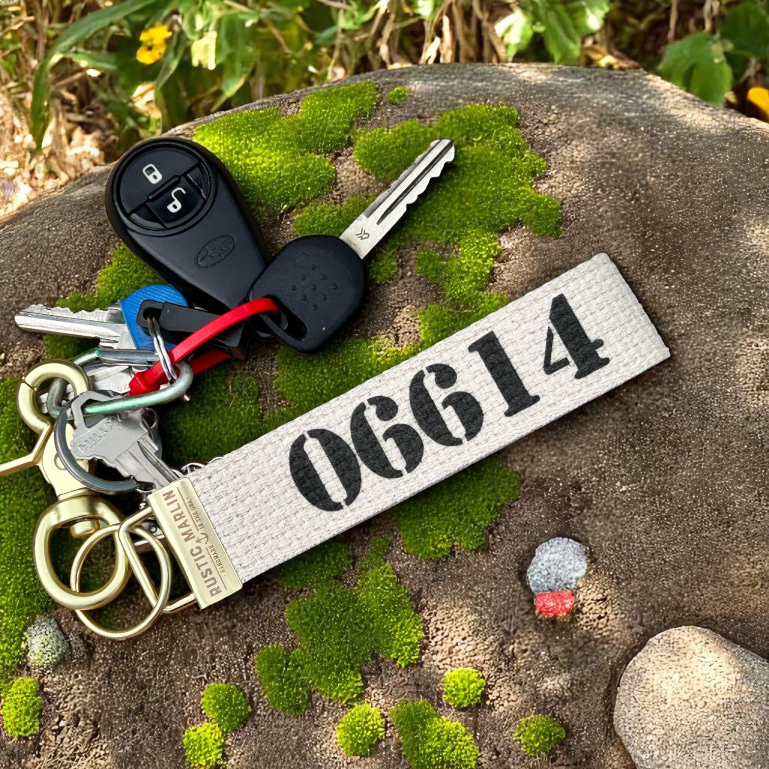 06614 - Cotton Woven Loop Keychain - Mellow Monkey