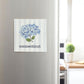 Connecticut - Endless Summer Hydrangea Magnet - 3-1/2-in - Mellow Monkey