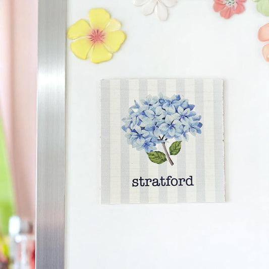 Stratford - Endless Summer Hydrangea Magnet - 3-1/2-in - Mellow Monkey