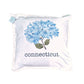 Connecticut - Endless Summer Hydrangea Pillow - 20-in Square - Mellow Monkey