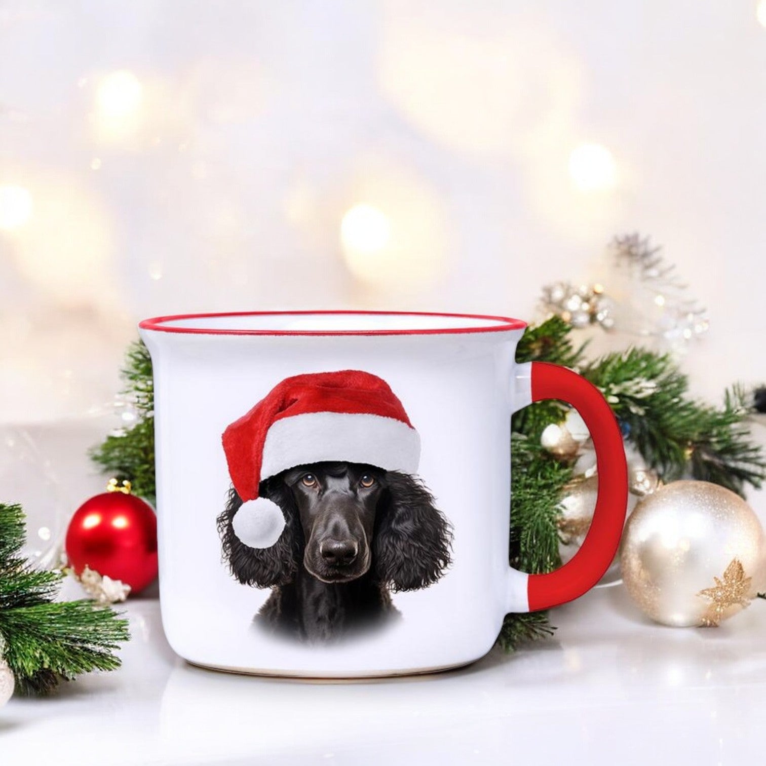 Poodle - Christmas Camper Mug - 14-oz. - Mellow Monkey