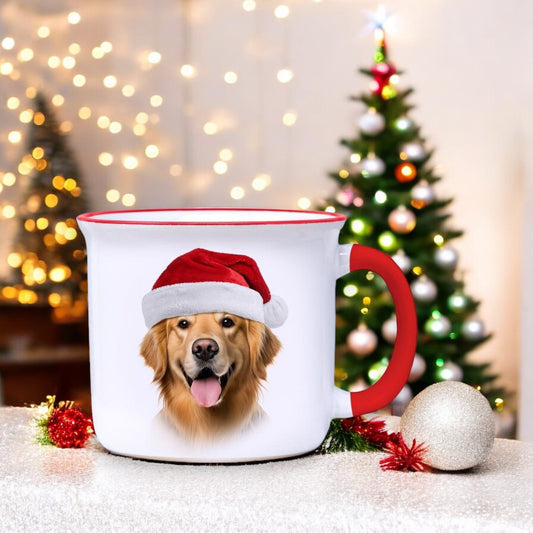 Golden Retriever - Christmas Camper Mug - 14-oz. - Mellow Monkey