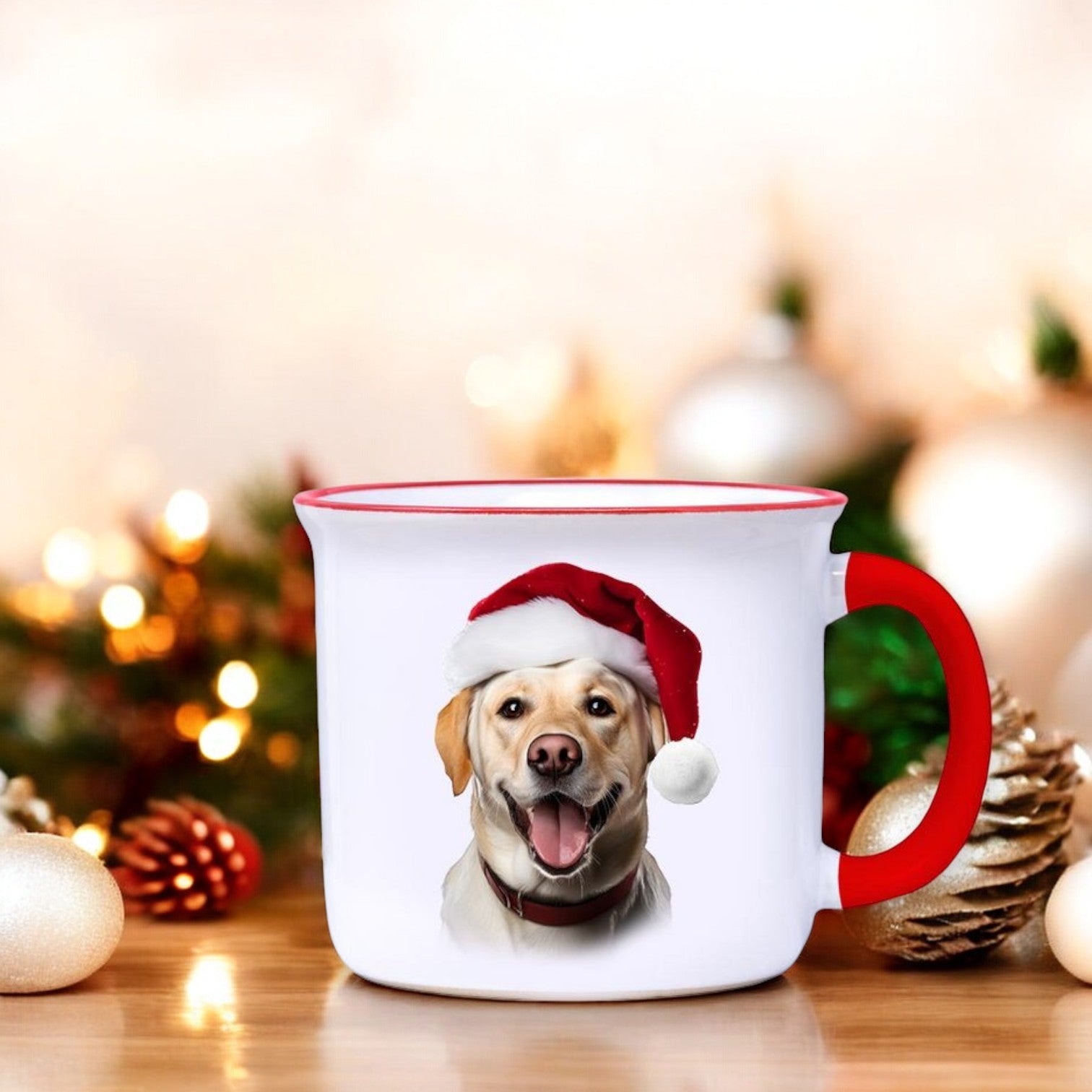 Yellow Lab - Christmas Camper Mug - 14-oz. - Mellow Monkey