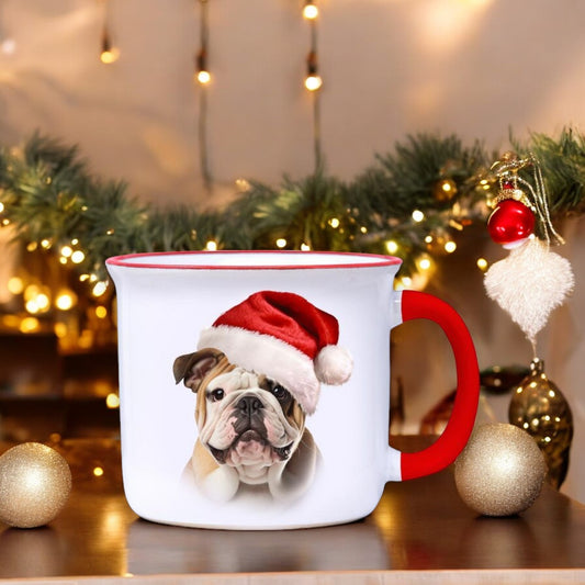 Bulldog - Christmas Camper Mug - 14-oz. - Mellow Monkey