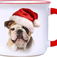 Bulldog - Christmas Camper Mug - 14-oz. - Mellow Monkey