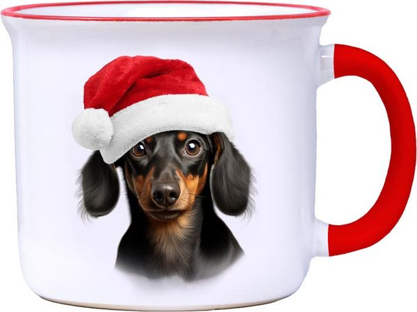 Dachshund - Christmas Camper Mug - 14-oz. - Mellow Monkey