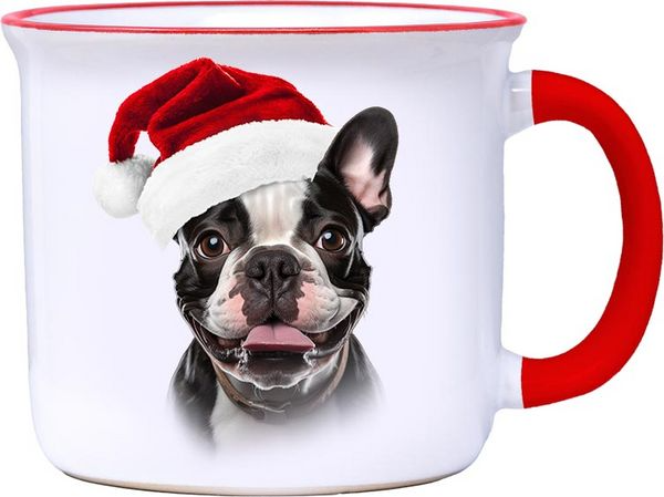 French Bulldog - Christmas Camper Mug - 14-oz. - Mellow Monkey