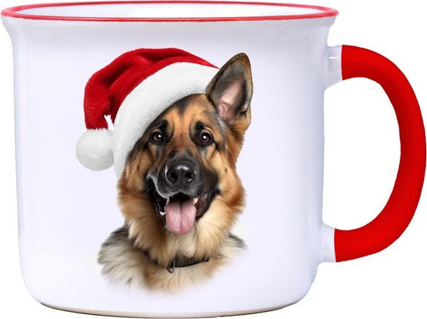 German Shepherd - Christmas Camper Mug - 14-oz. - Mellow Monkey