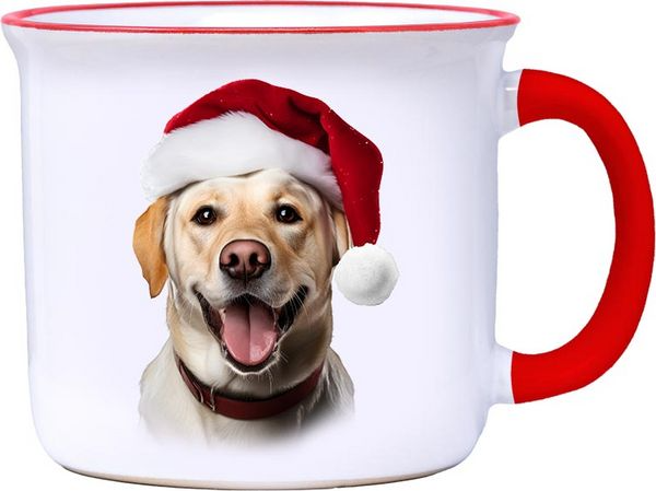 Yellow Lab - Christmas Camper Mug - 14-oz. - Mellow Monkey