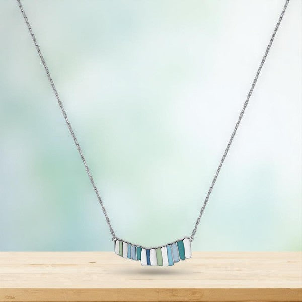 PALETTE Necklace - Silver - Medium - Mellow Monkey