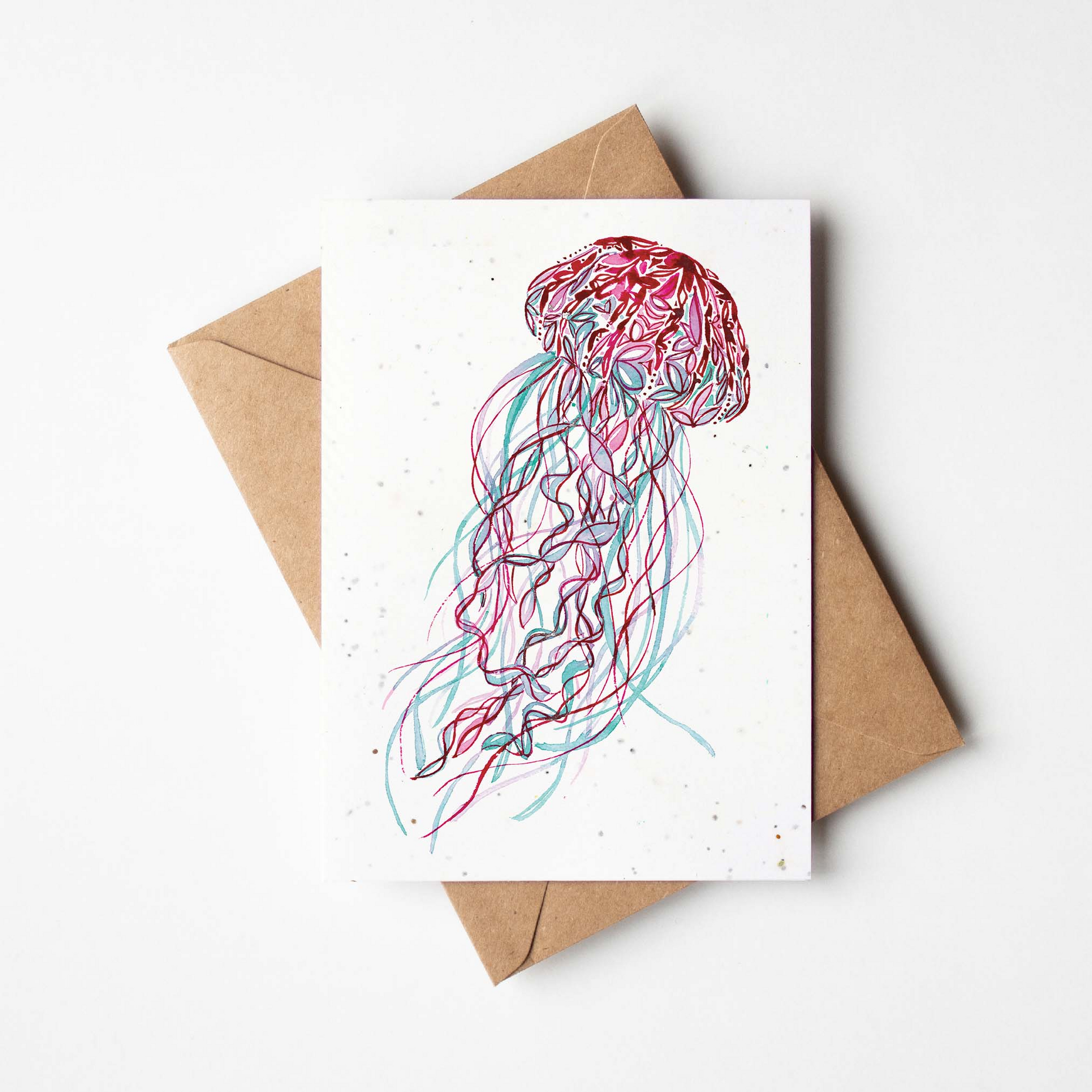 Jellyfish Plantable Wildflowers Greeting Card - Mellow Monkey