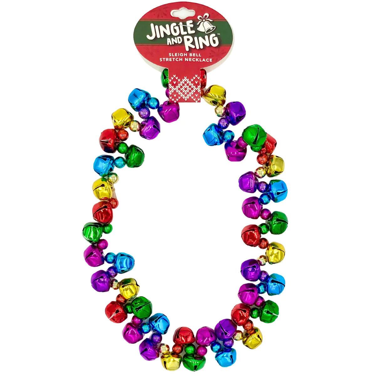 Jingle & Ring Sleigh Bell Stretch Necklace - Mellow Monkey