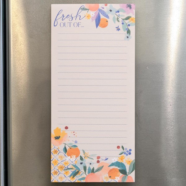 Plants - Long Magnetic Notepad - Mellow Monkey