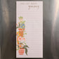 Plants - Long Magnetic Notepad - Mellow Monkey