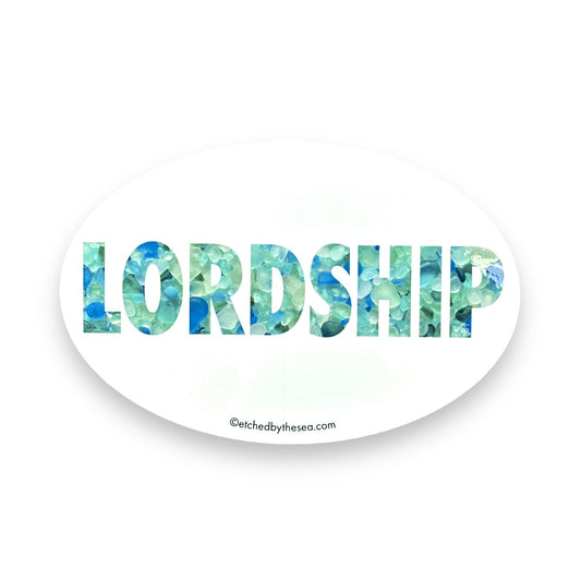 Lordship - Sea Glass Vinyl Bumper Sticker - 6-in - Mellow Monkey