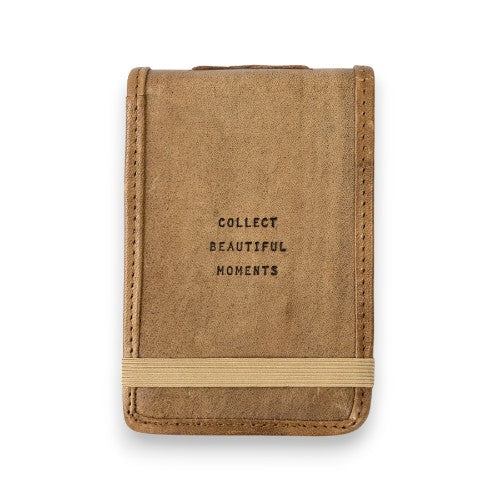 Collect Beautiful Moments - Mini Leather Journal - Mellow Monkey