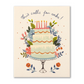Love Muchly Greeting Card - Birthday - This Calls For Cake! - Mellow Monkey